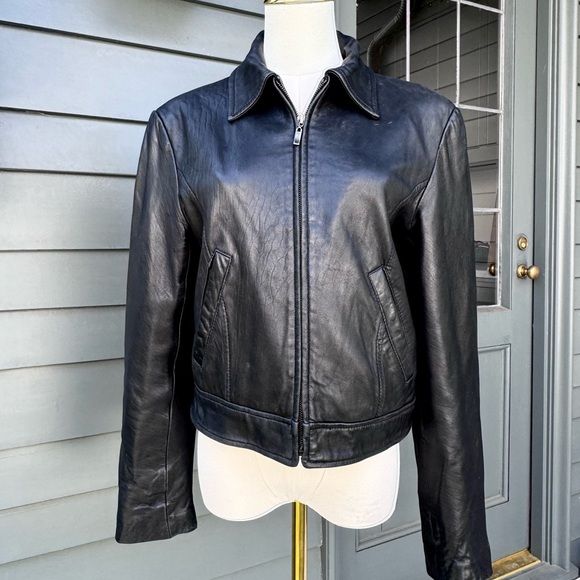 Vintage New York CLASSICS black leather jacket
size: Small - Picture 12 of 16